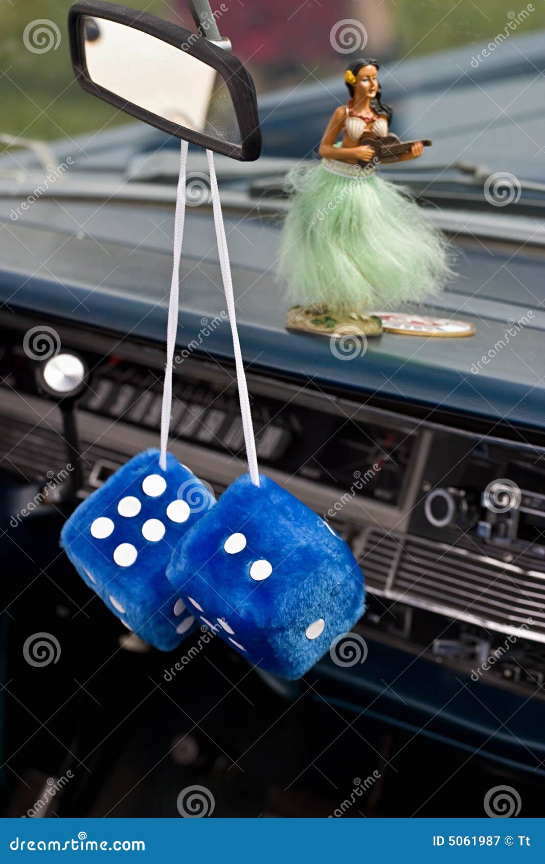 Car dice stock image. Image of nostalgia, interior, beautiful 5061987