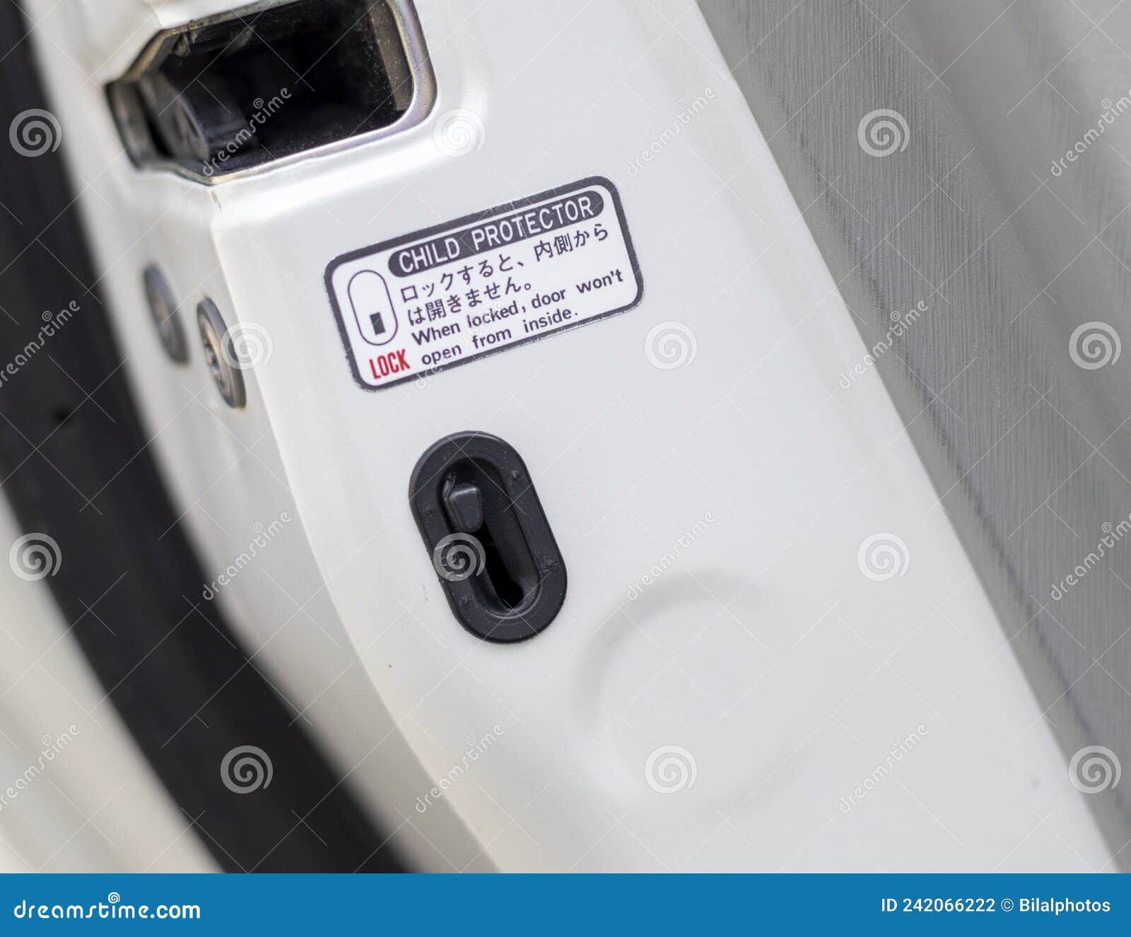 Car Door Child Safety Locks Stock Photo Image of child, design 242066222