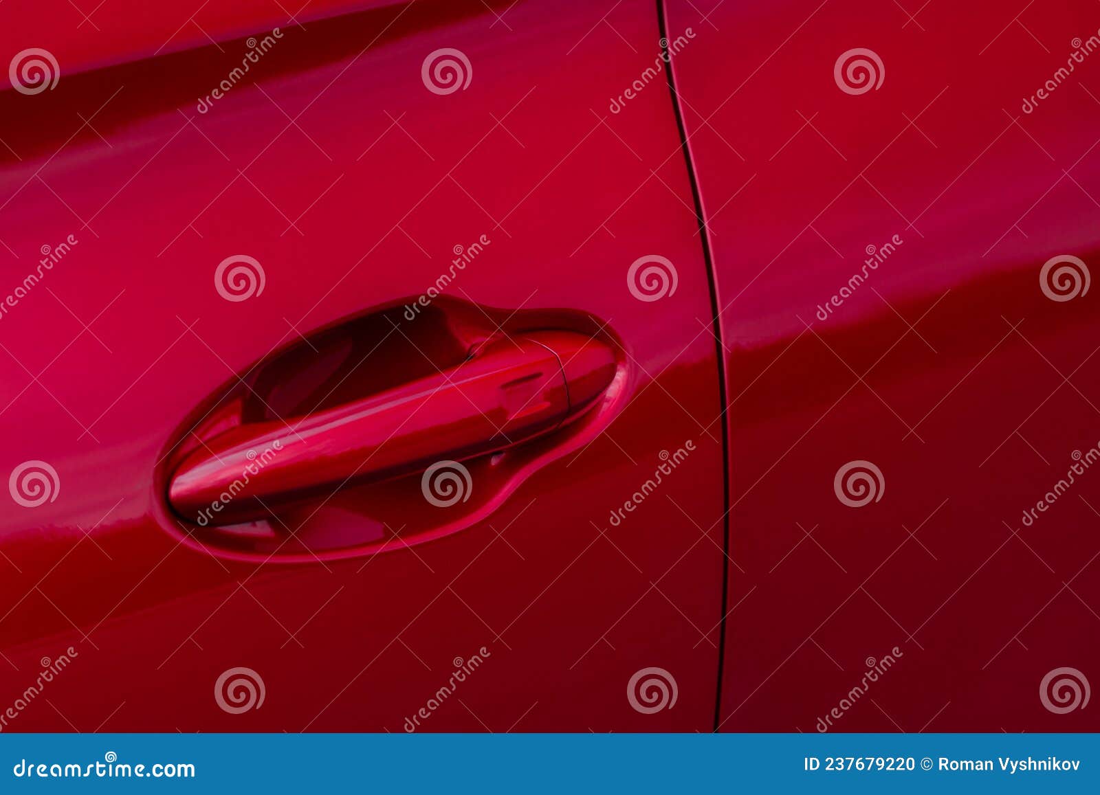 Car Door Handle. Keyless Entry Car Door Handle with Touch Sensor Stock