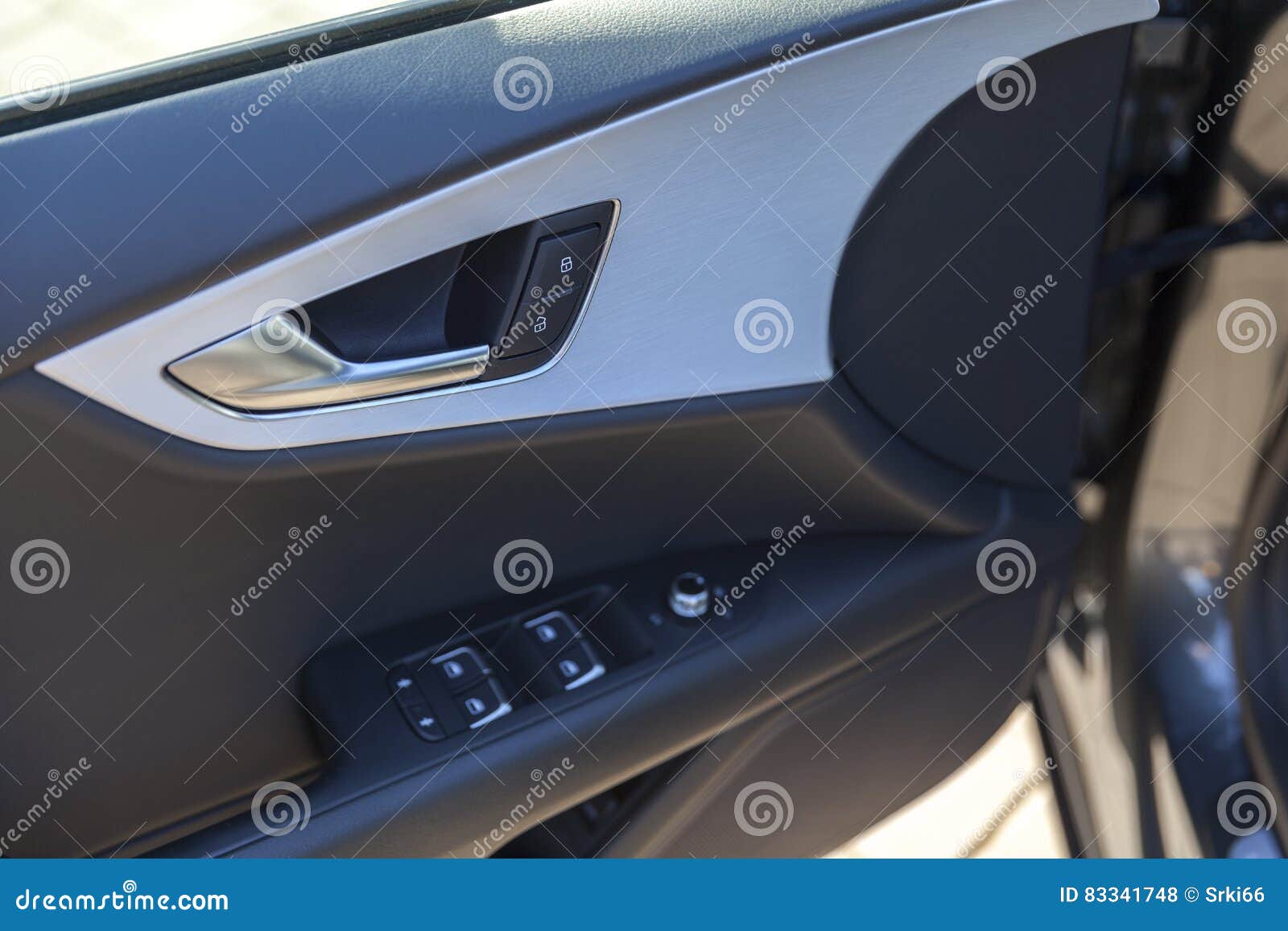 Car door inside stock photo. Image of panel, silver, interior 83341748