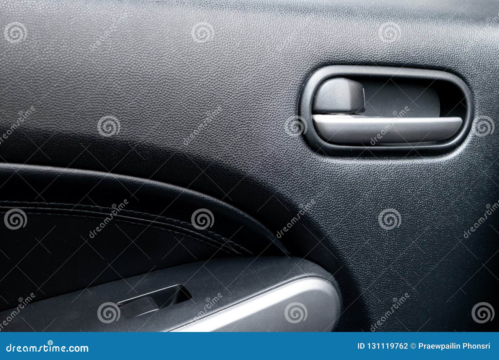 Car Door Lock Lever in Driver Place. Stock Photo Image of dashboard, driver 131119762