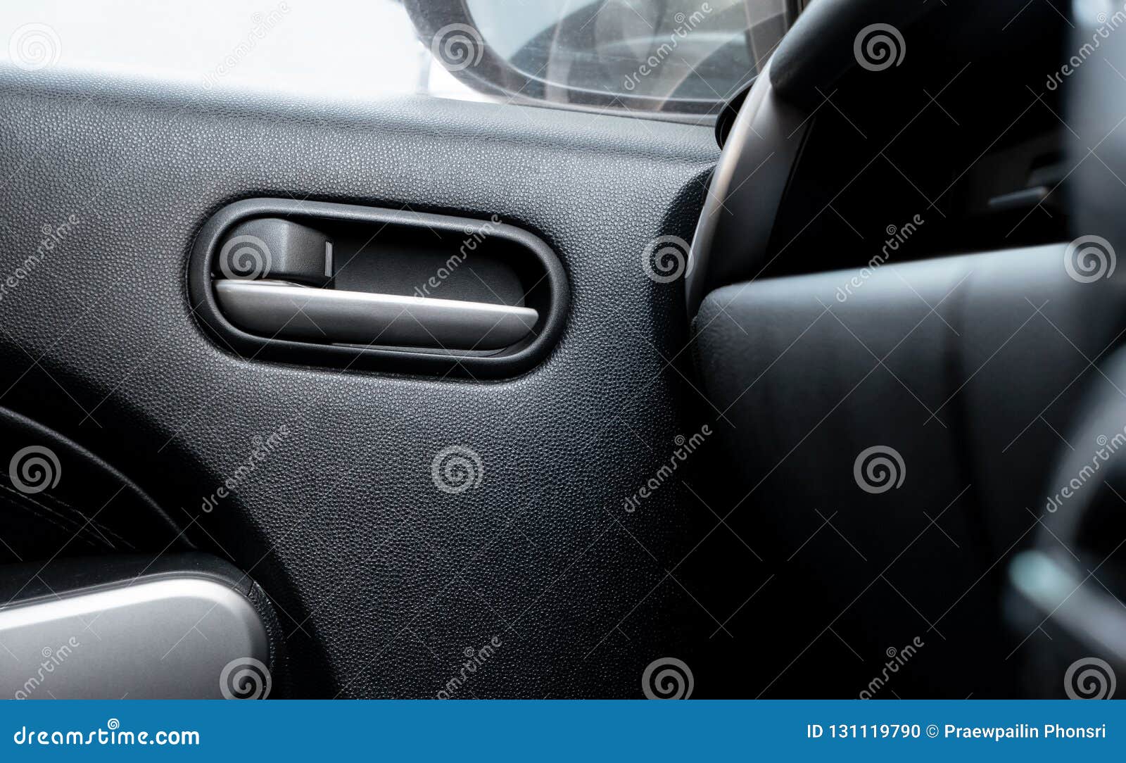 Car Door Lock Lever in Driver Place. Stock Photo Image of lock, design 131119790
