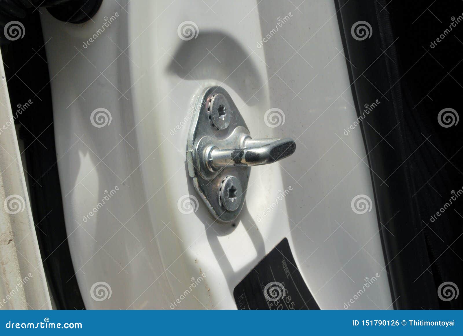 Automotive Door Lock System. Stock Photo Image of console, background