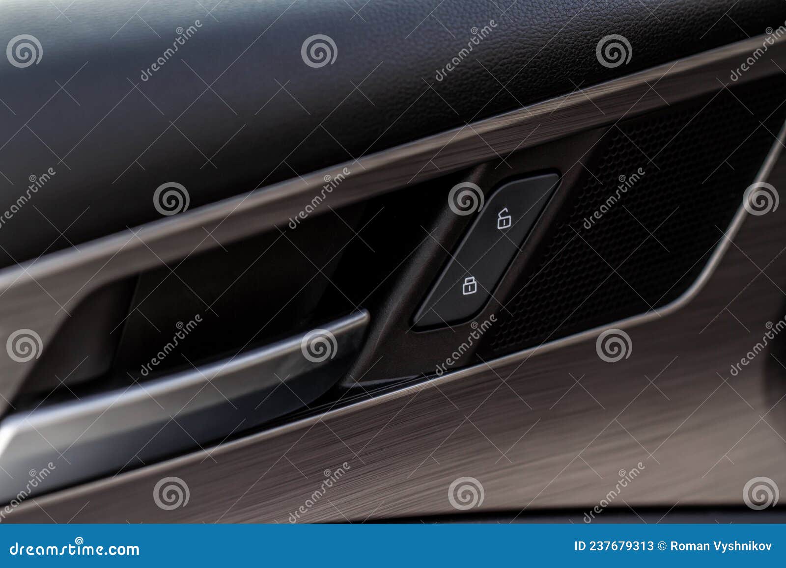 Car Door Lock Switch Close Up. Stock Image Image of transport, open