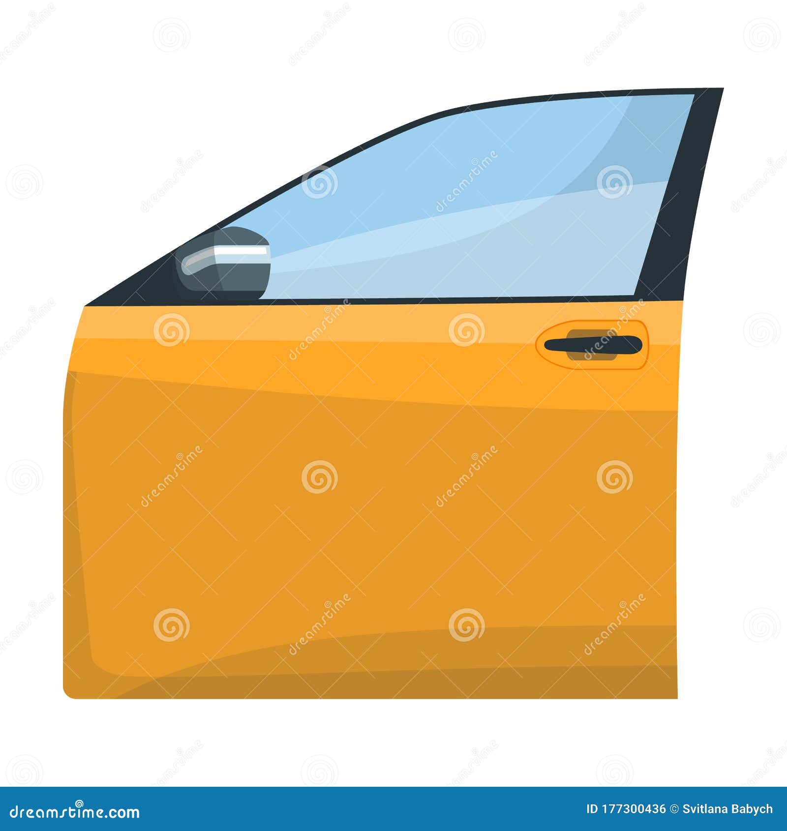 Car Door Vector Icon.Cartoon Vector Icon Isolated on White Background