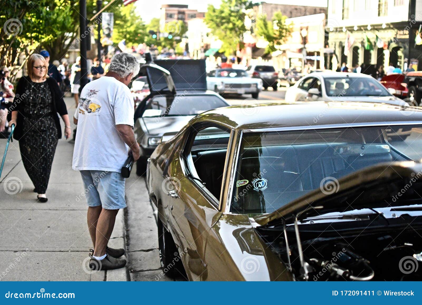 Car during the Downers Grove Car Show Friday Night Lights Editorial