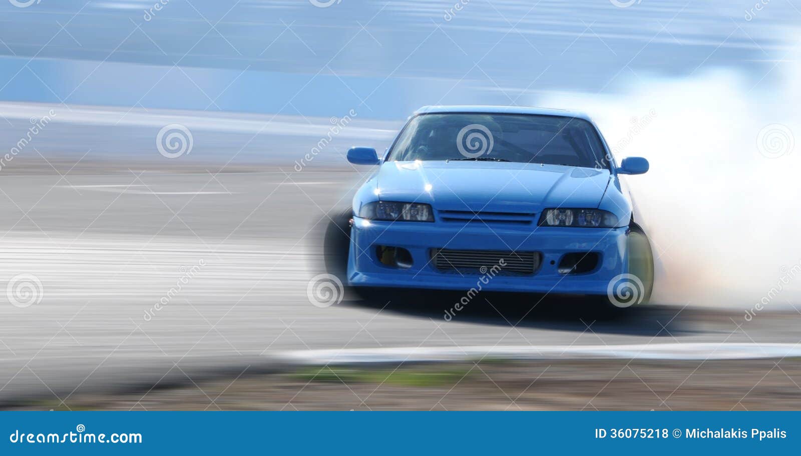 Close-up of a Race Car Drifting at a Race Track · Free Stock Photo