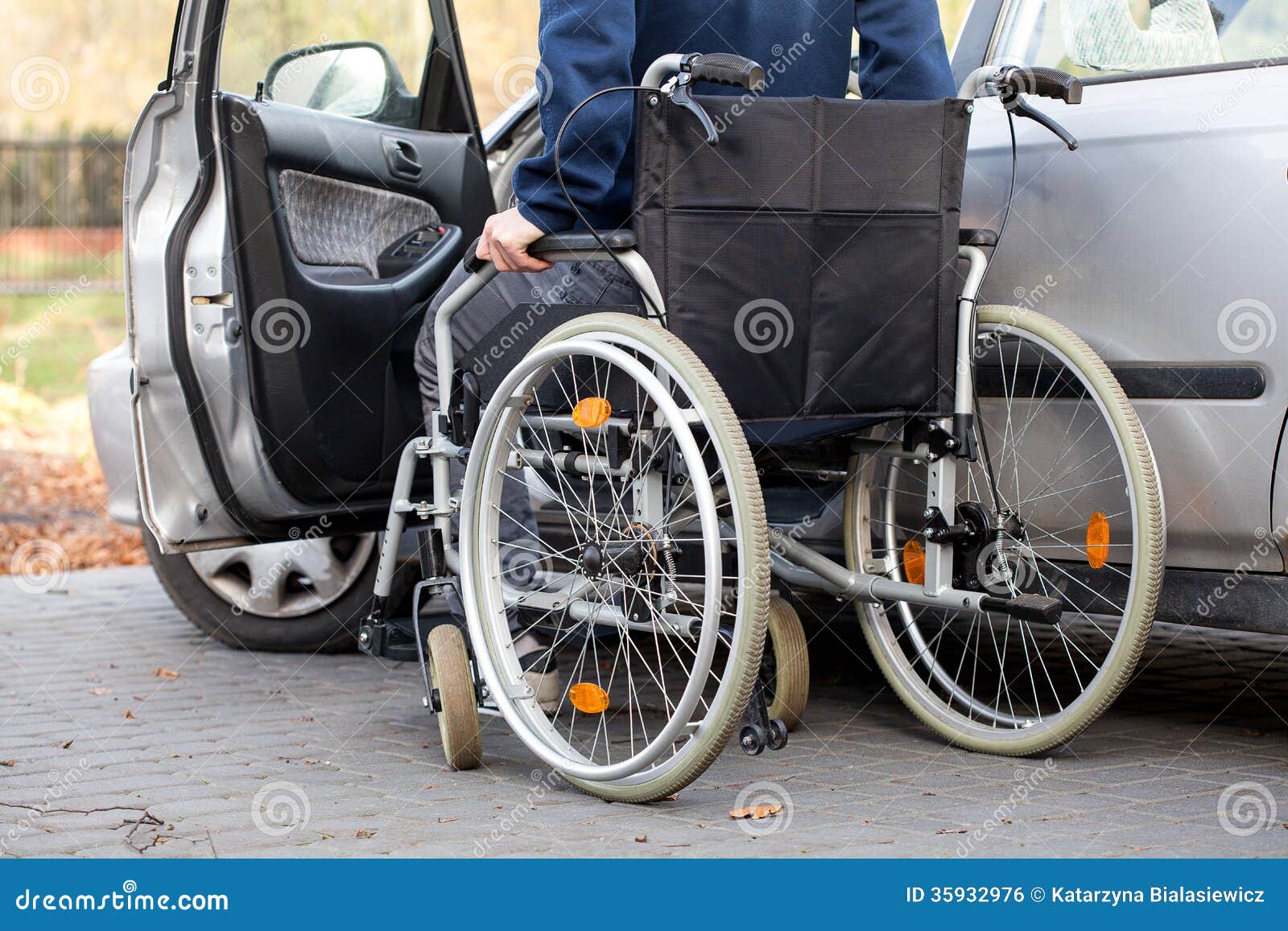 Car driver on wheelchair stock photo. Image of caucasian 35932976
