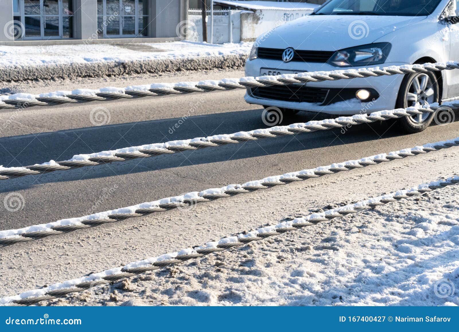 The Car is Driving in the Opposite Direction Editorial Photography