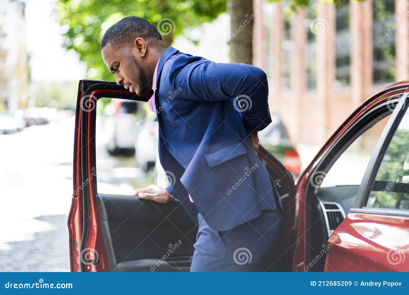Car Driving Pain Back Injury Stock Image Image of ache, health 212685209