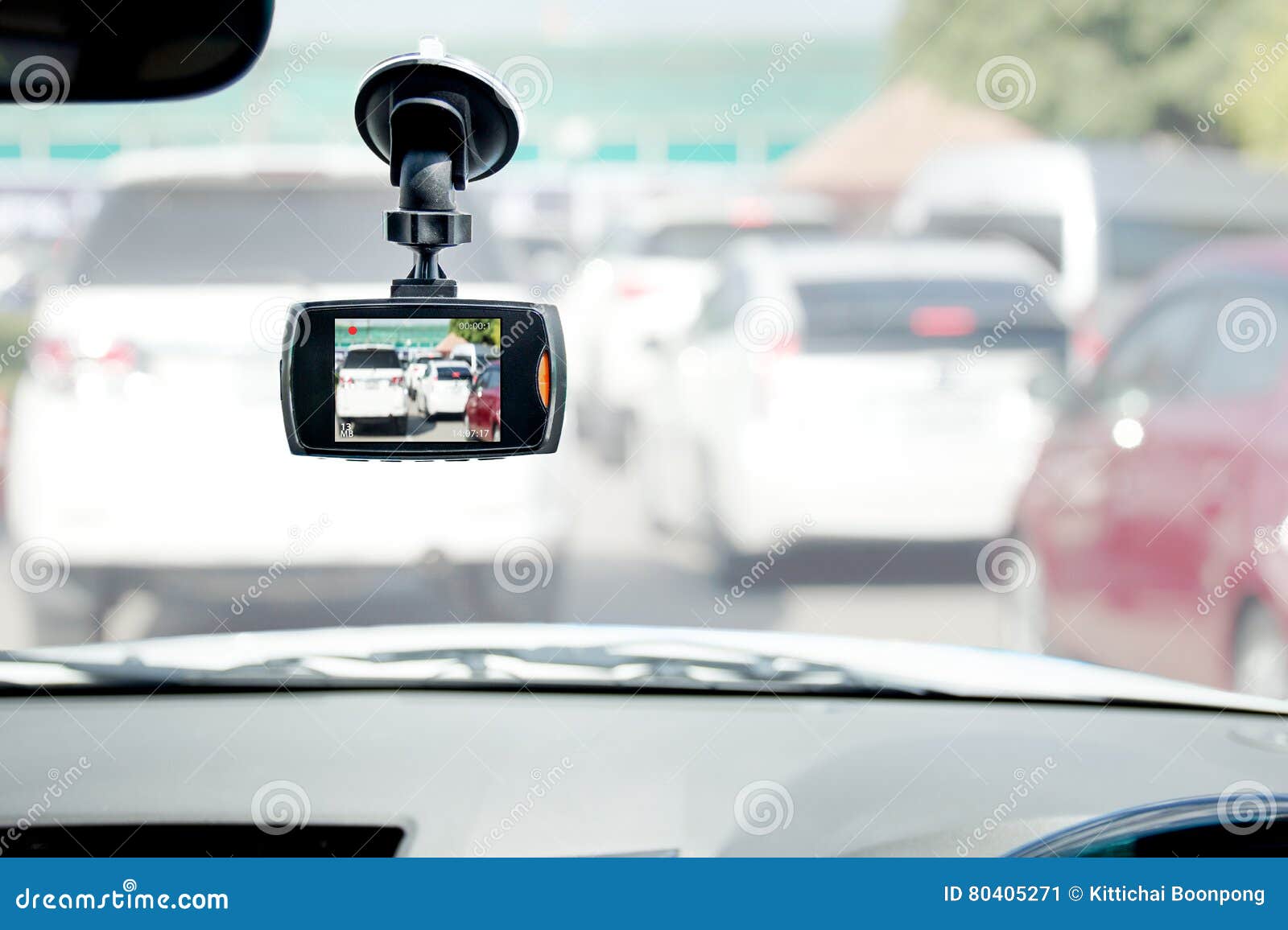 Car DVR Front Camera Car Recorder Stock Photo, Picture and Royalty