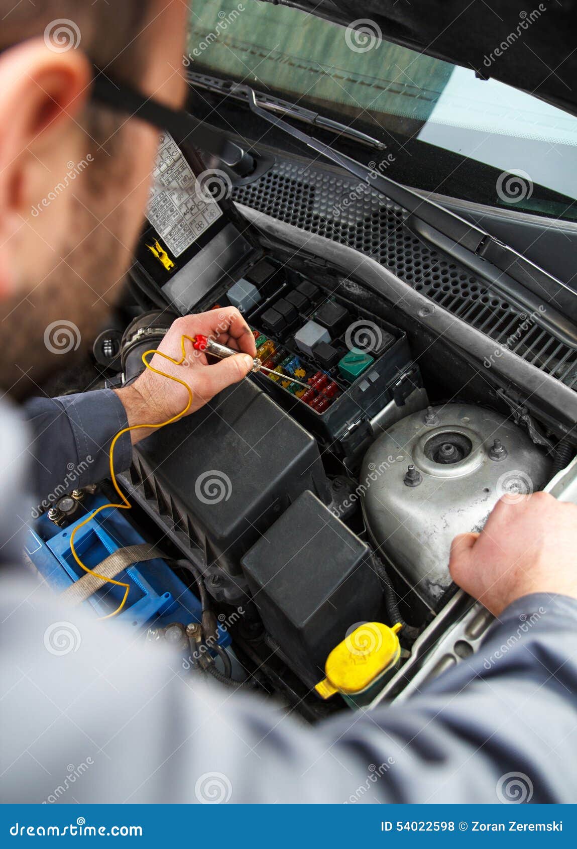 Car electric repair stock photo. Image of cable, electric 54022598