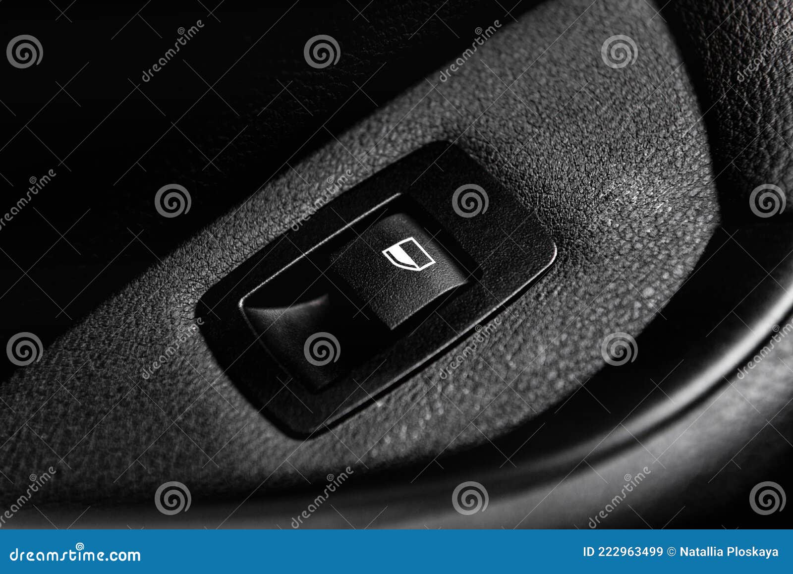 Car Electric Window Switch. Car Window Control. Stock Image Image of