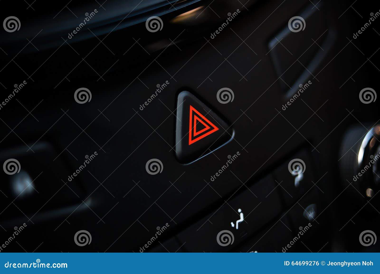 Car emergency button stock photo. Image of panel, transport 64699276