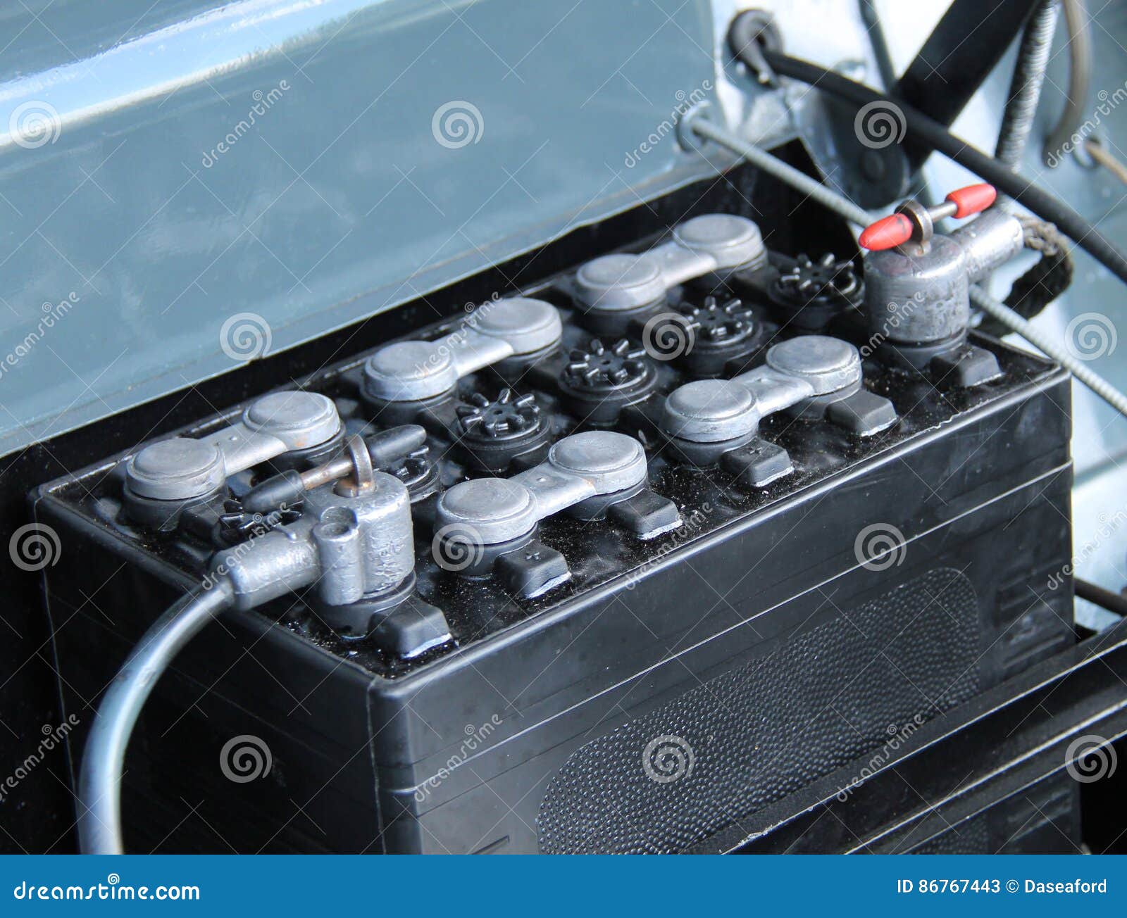 Car Engine Battery. stock image. Image of electrode, negative 86767443