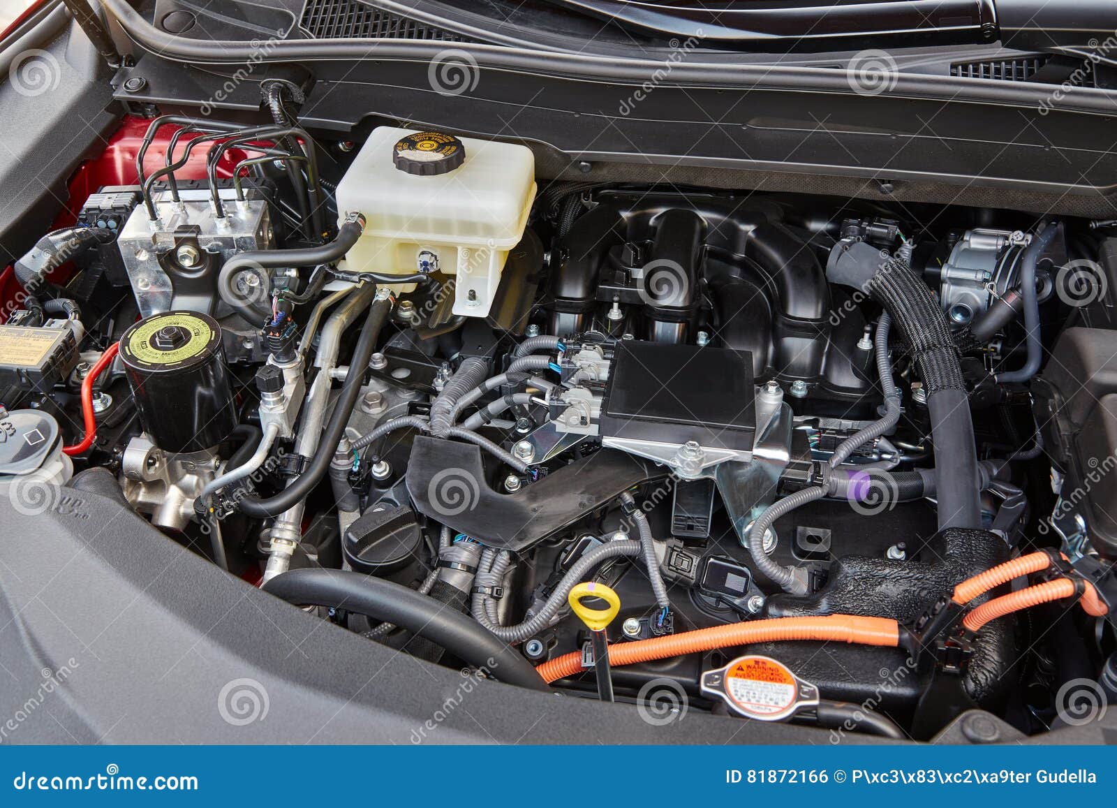 Car Engine Bay stock photo. Image of metal, petrol, machine 81872166