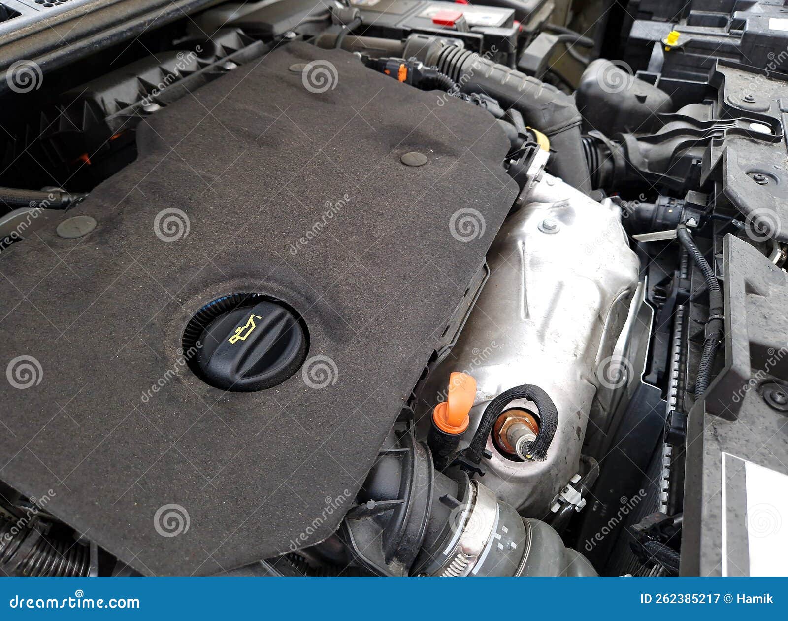 Car engine bay stock image. Image of transportation 262385217