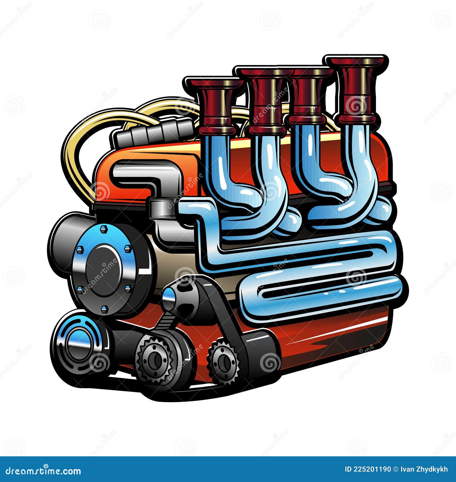 Car Engine, Colorful Print, T-shirt Design. Vector Illustration, Vehicle Part Cartoon Style Isolated on White Background Stock Vector - Illustration of powerful, white: 225201190 Car Engine, Colorful Print, T-shirt Design. Vector Illustration, Vehicle Part Cartoon Style Isolated on White Background Stock Vector - Illustration of powerful, white: 225201190