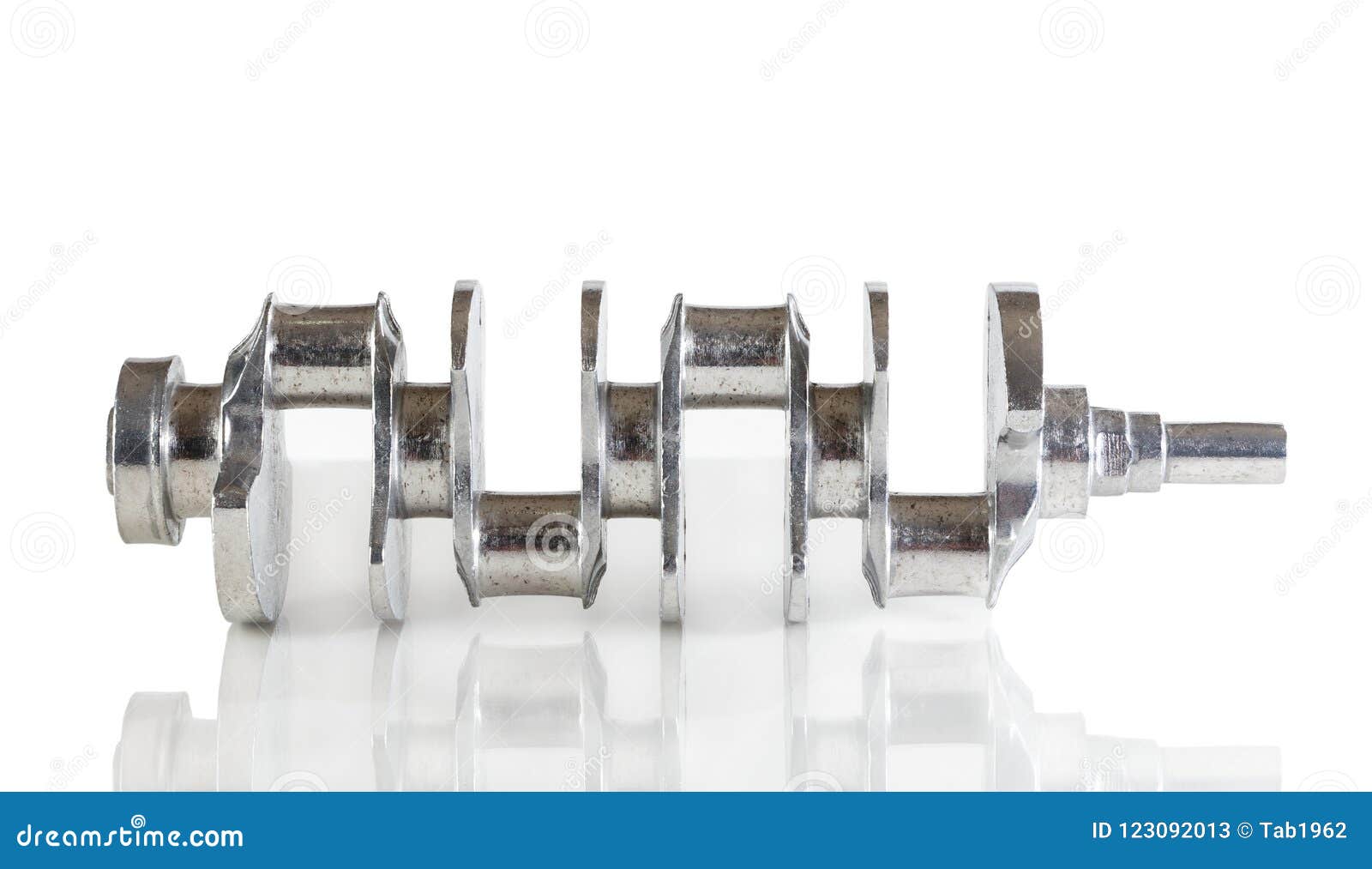 Car Engine Crankshaft Isolated On White Background Stock Image Image