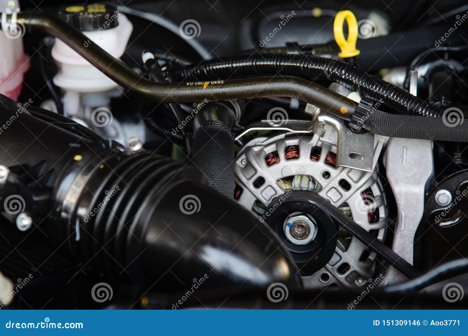 Car engine detail stock photo. Image of close, detail 151309146