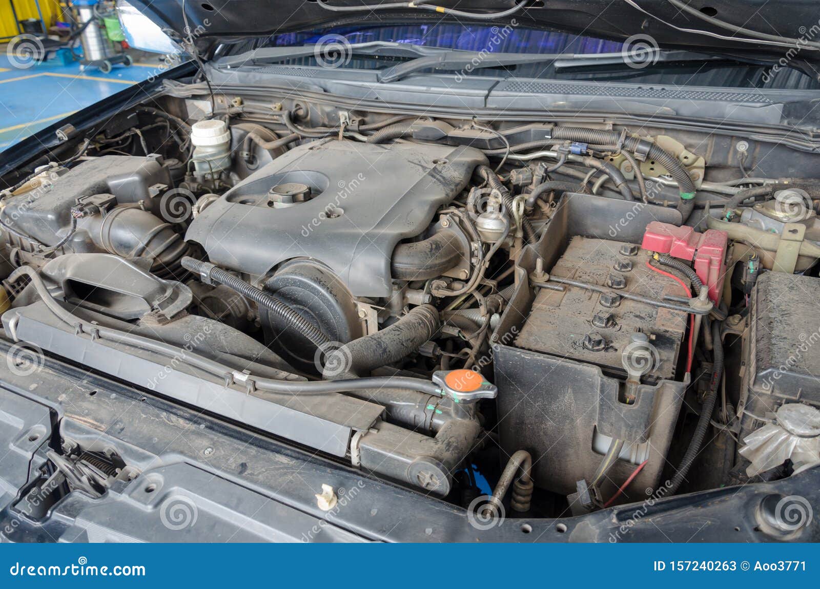 Car engine dirty stock image. Image of gasoline, automotive 157240263