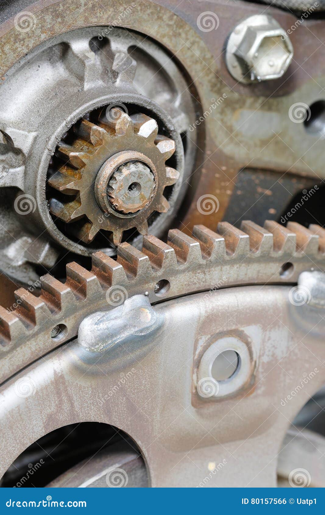 Car Engine with Flywheel Plate Stock Photo Image of gear, mechanic