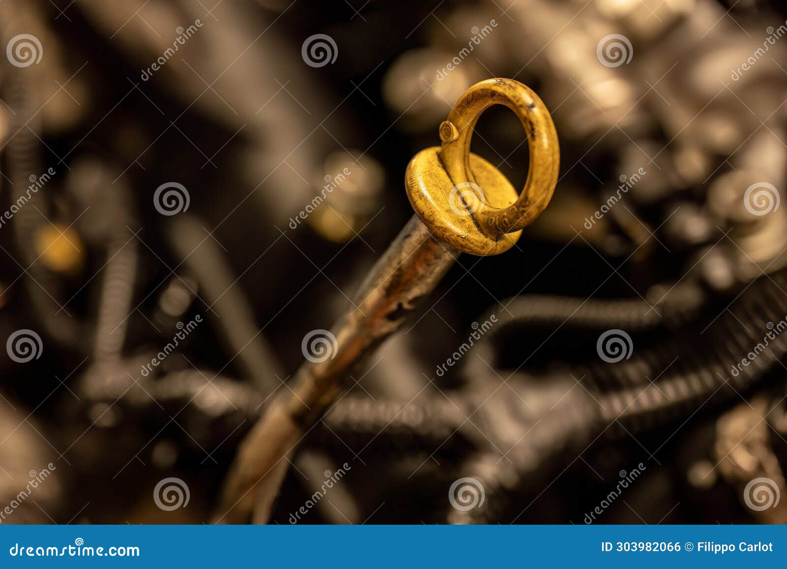 Car Engine Oil Dipstick Check Stock Photo Image of check, repair