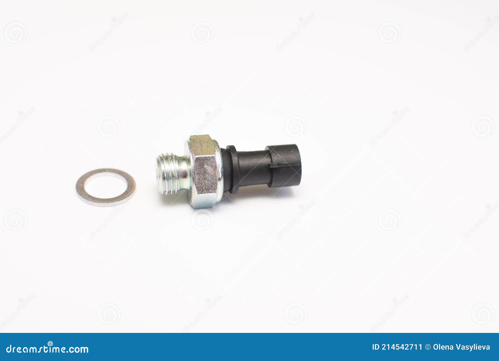 Car Engine Oil Pressure Sensor with Oring. Stock Image Image of