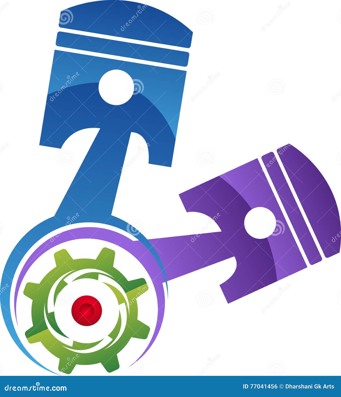 Car engine piston logo stock vector. Illustration of concept 77041456