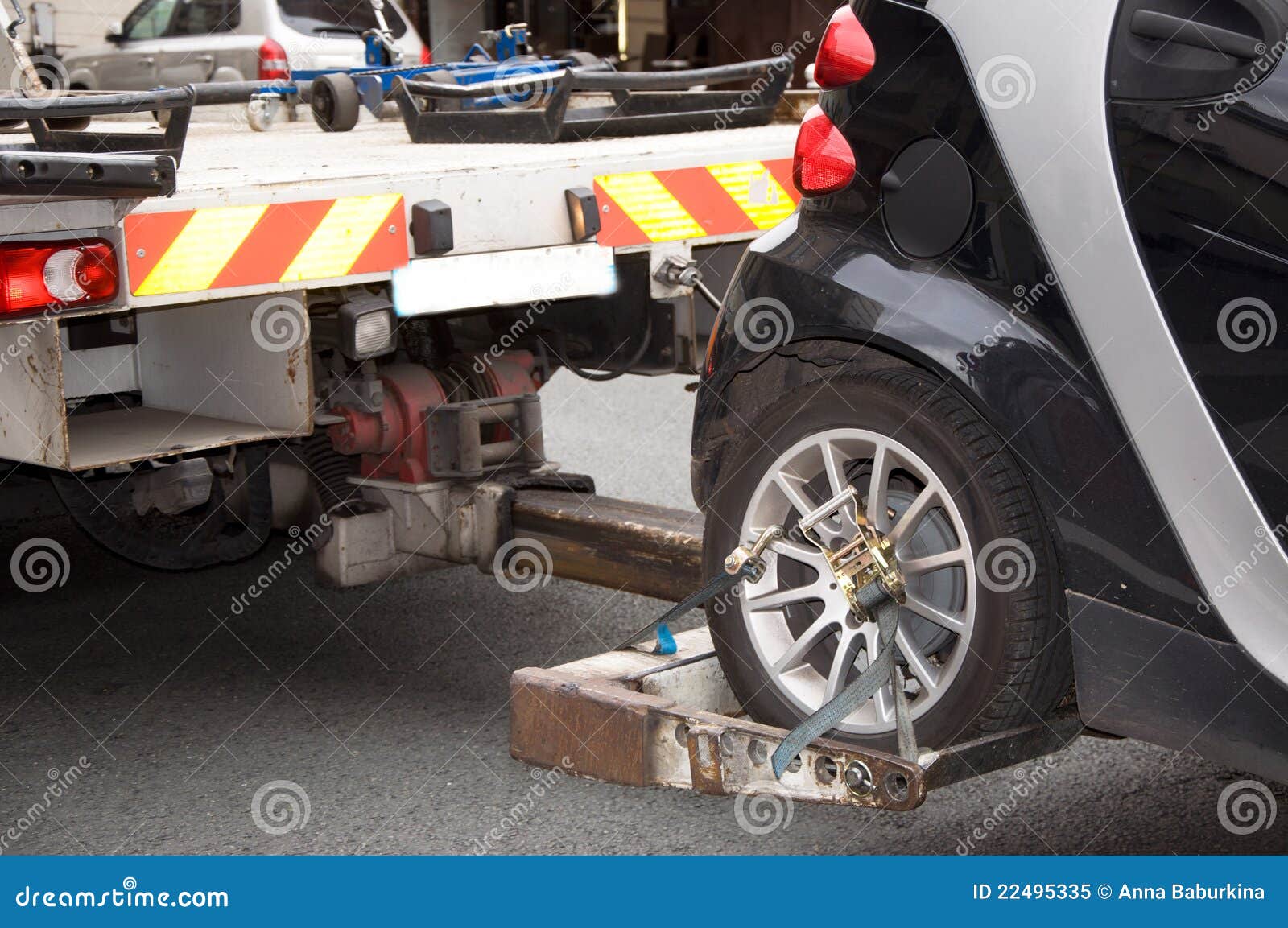 Car evacuation stock image. Image of automobile, smashed 22495335