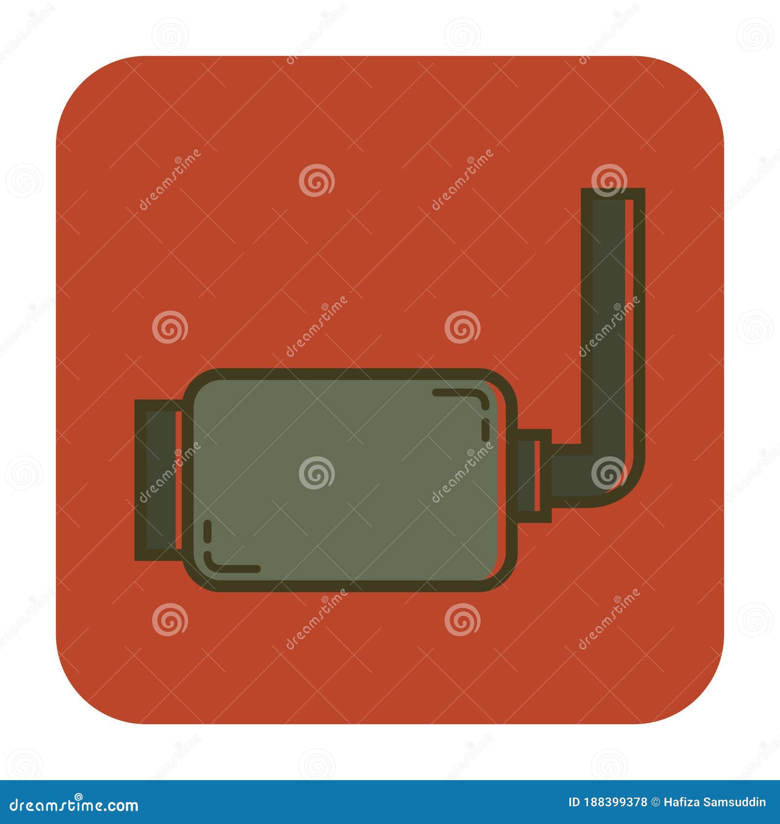 Car Exhaust. Vector Illustration Decorative Design Stock Vector