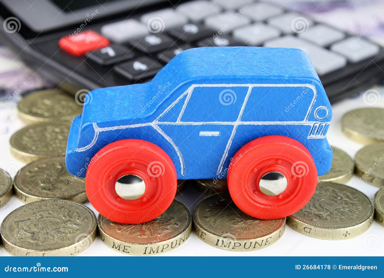 Car Finance Calculator stock photo. Image of coins, auto  26684178