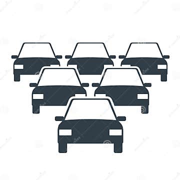 Car Fleet icon stock vector. Illustration of moving - 125528968