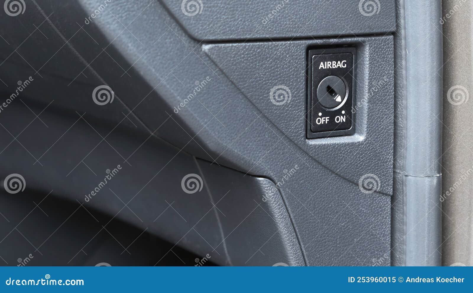 Car Front Passenger Airbag onoff Switch Stock Image Image of