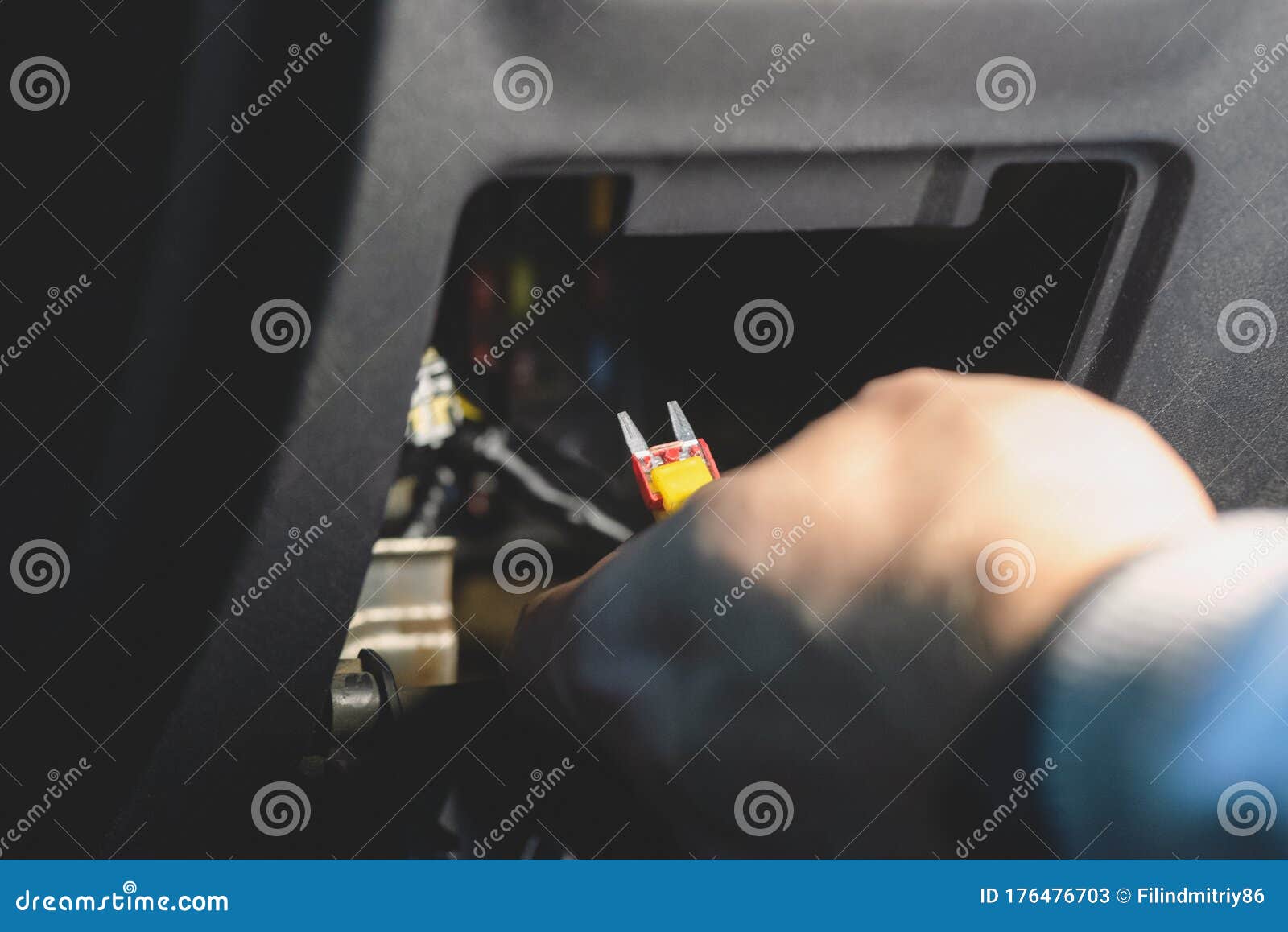 Car fuse stock image. Image of fixing, fuse, repairing 176476703