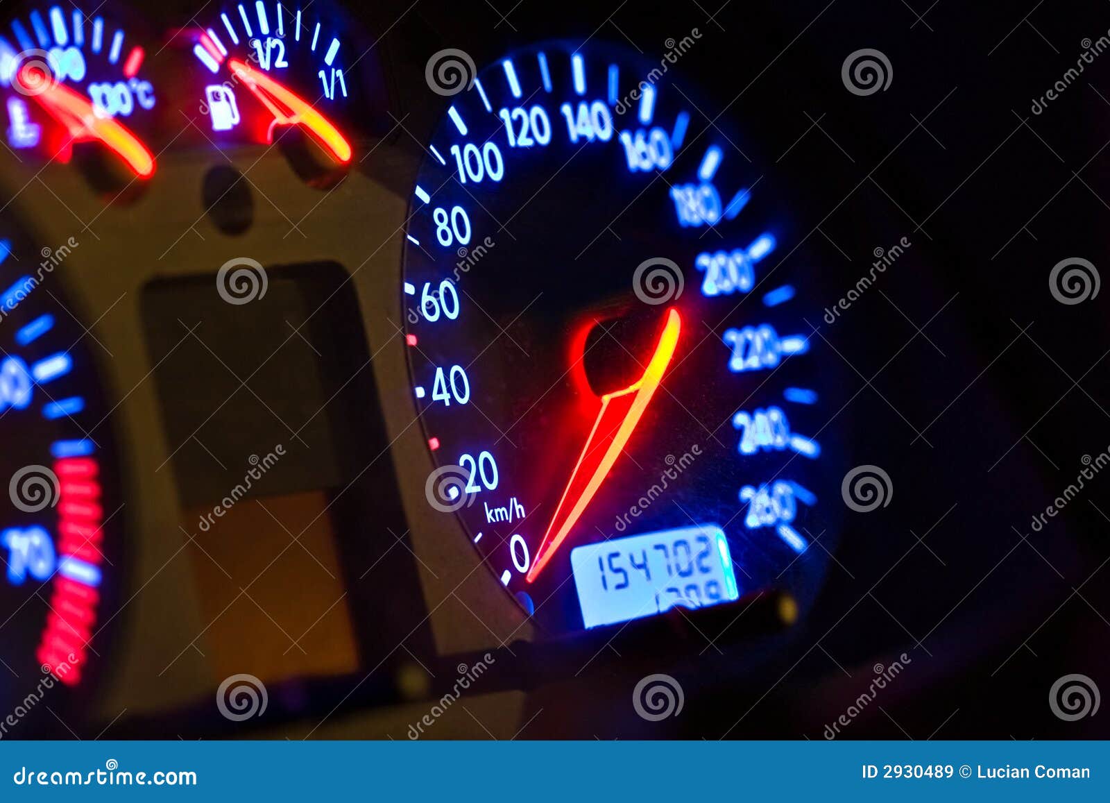 Car gauges stock image. Image of level, indicator, instrument 2930489