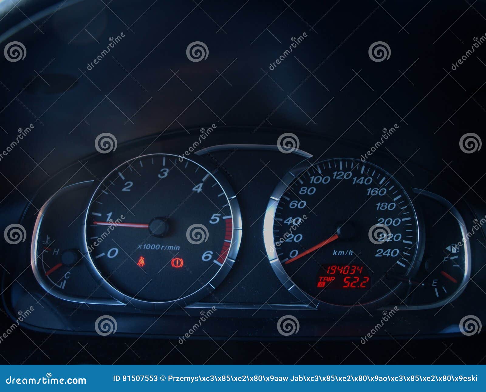Car Gauges Stock Image 81507553