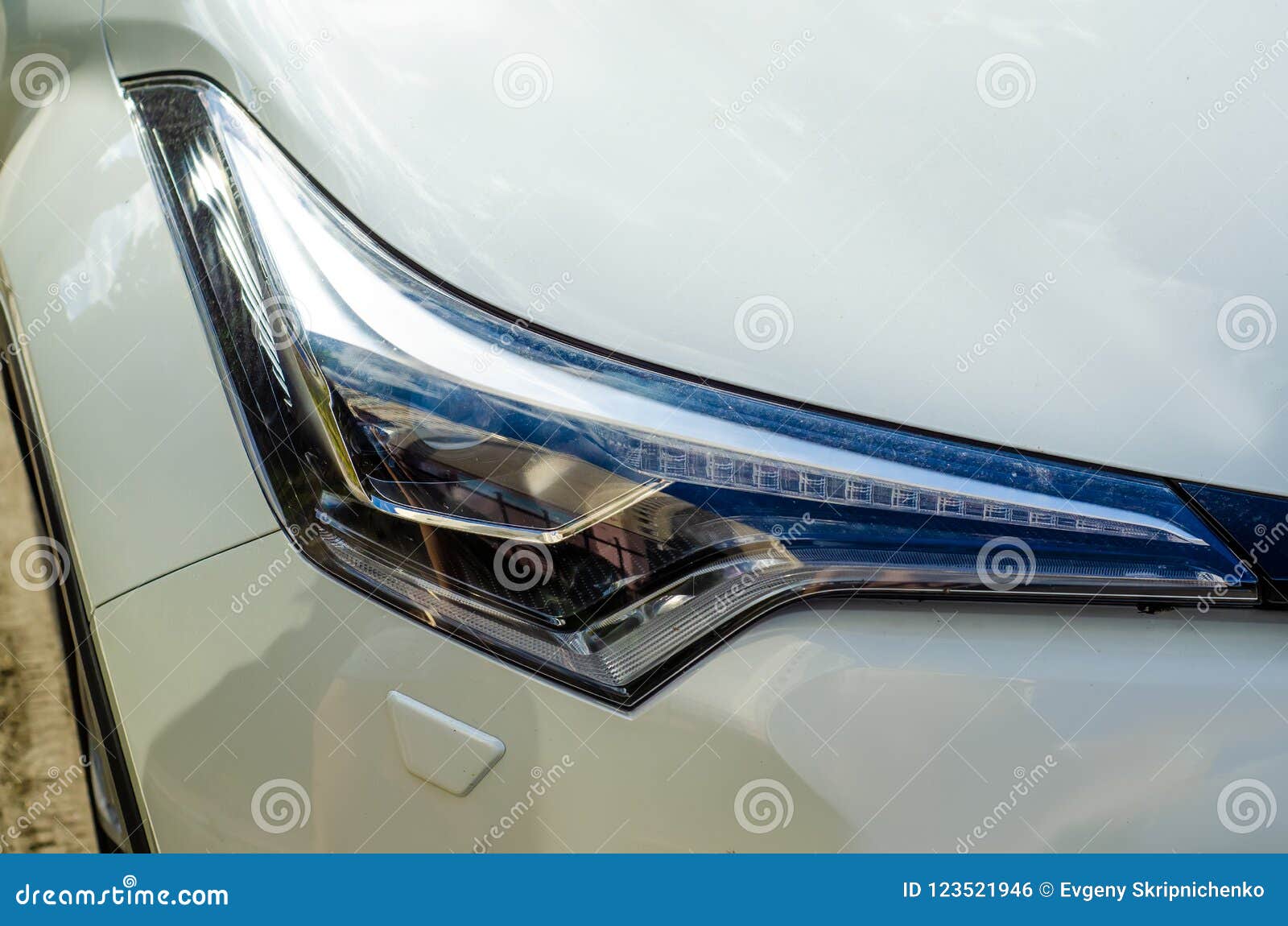 Car head light white stock photo. Image of bulb, black 123521946