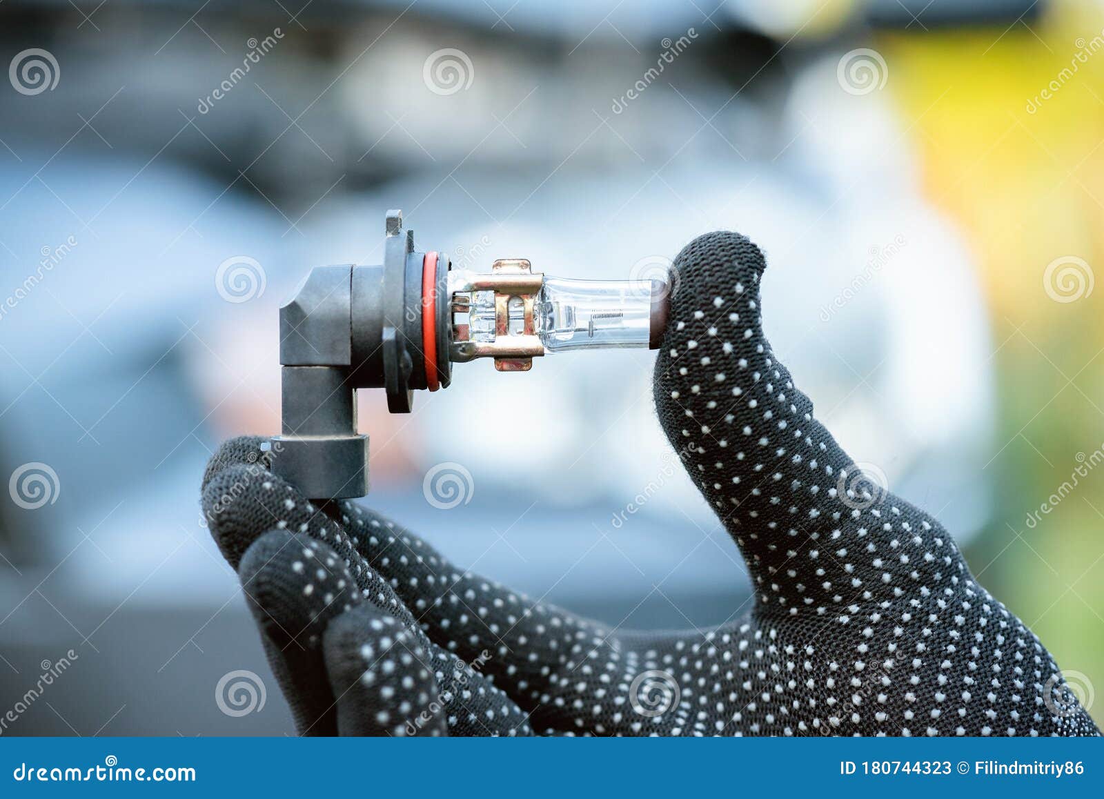 Car headlight bulb stock image. Image of repairing, transport 180744323