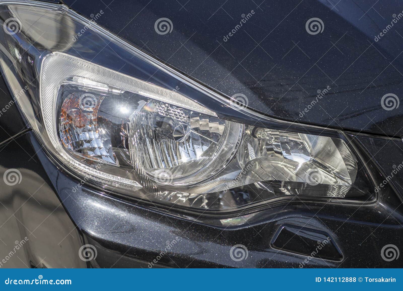 Car headlight stock photo. Image of hotspot, contrast 142112888
