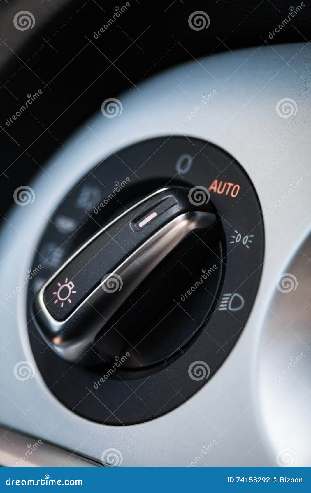 Car headlights button stock photo. Image of vehicle, macro 74158292