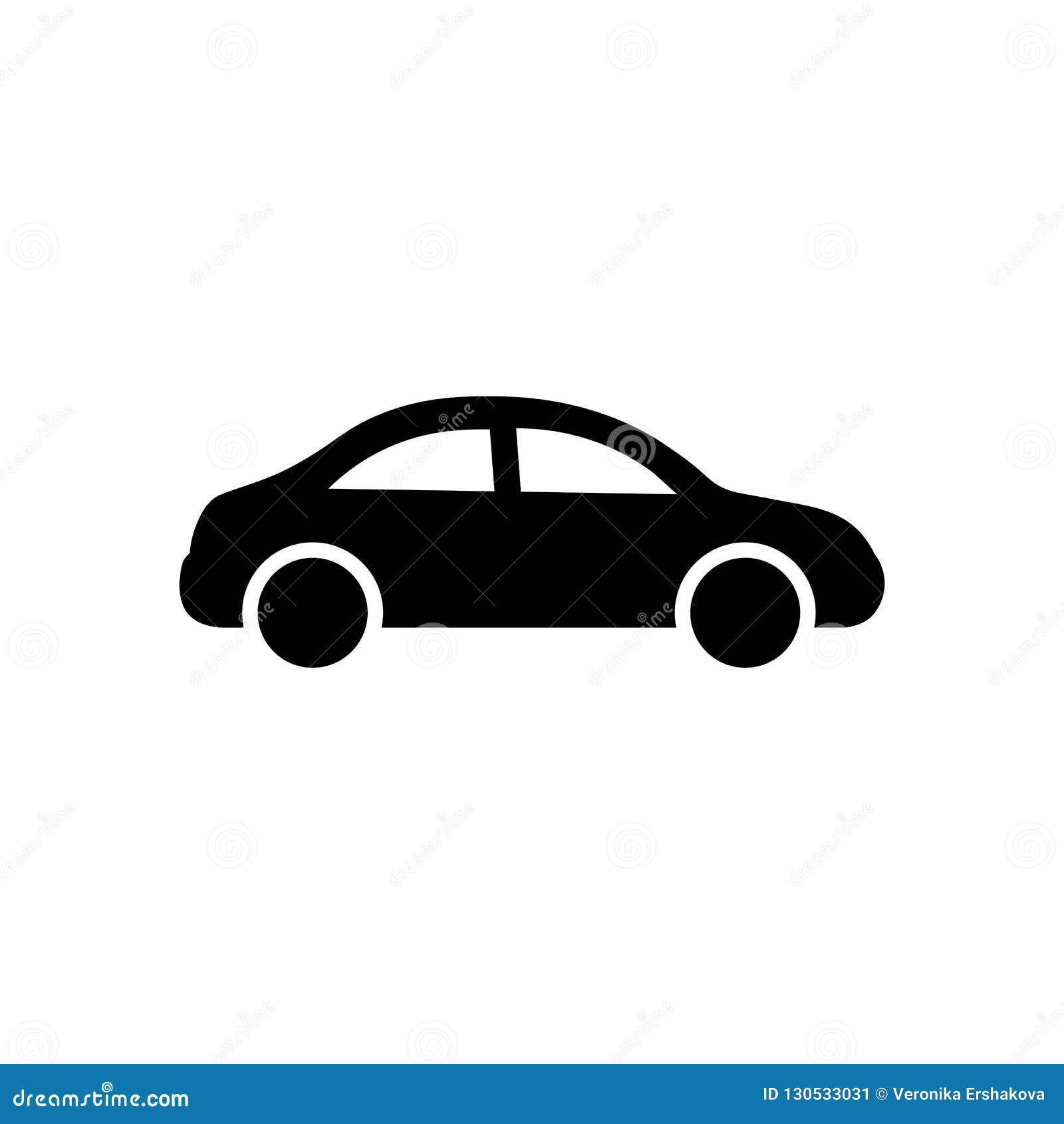 Car Icon. Black Car Sign. Transportation Icon Stock Vector - Illustration  of mechanical, formula: 130533031