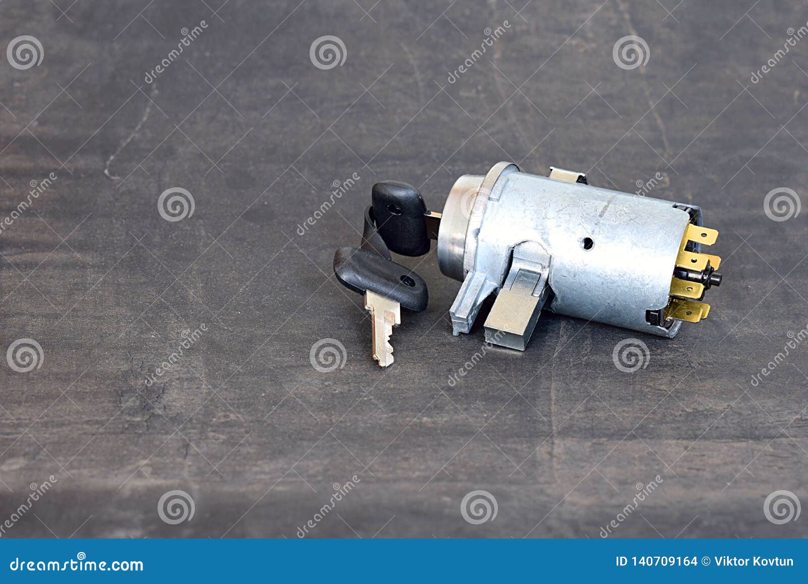 Car Ignition Lock on a Black Background Stock Photo Image of drive