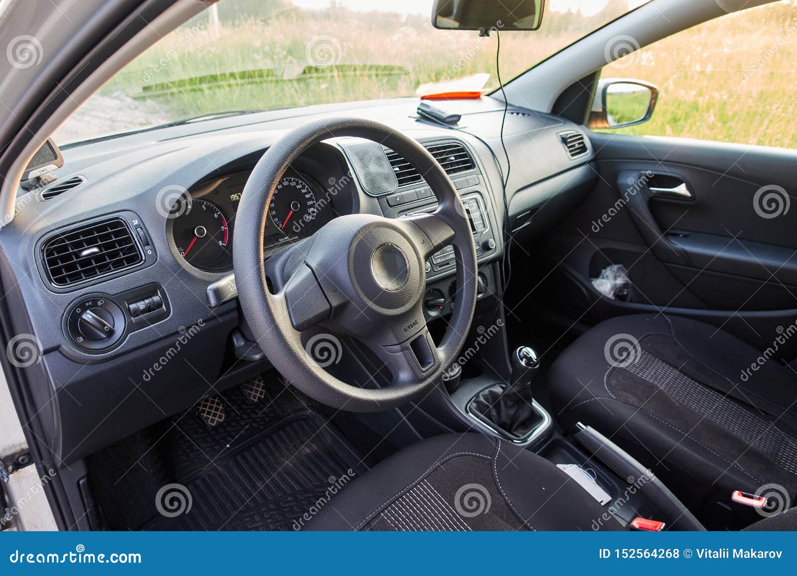 The Car Inside The Driver S Seat The Interior Of A