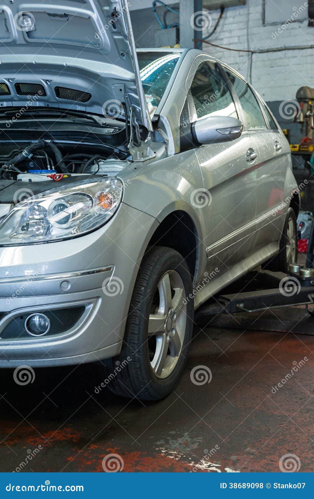 Car inspection stock photo. Image of hood, engine, automotive 38689098