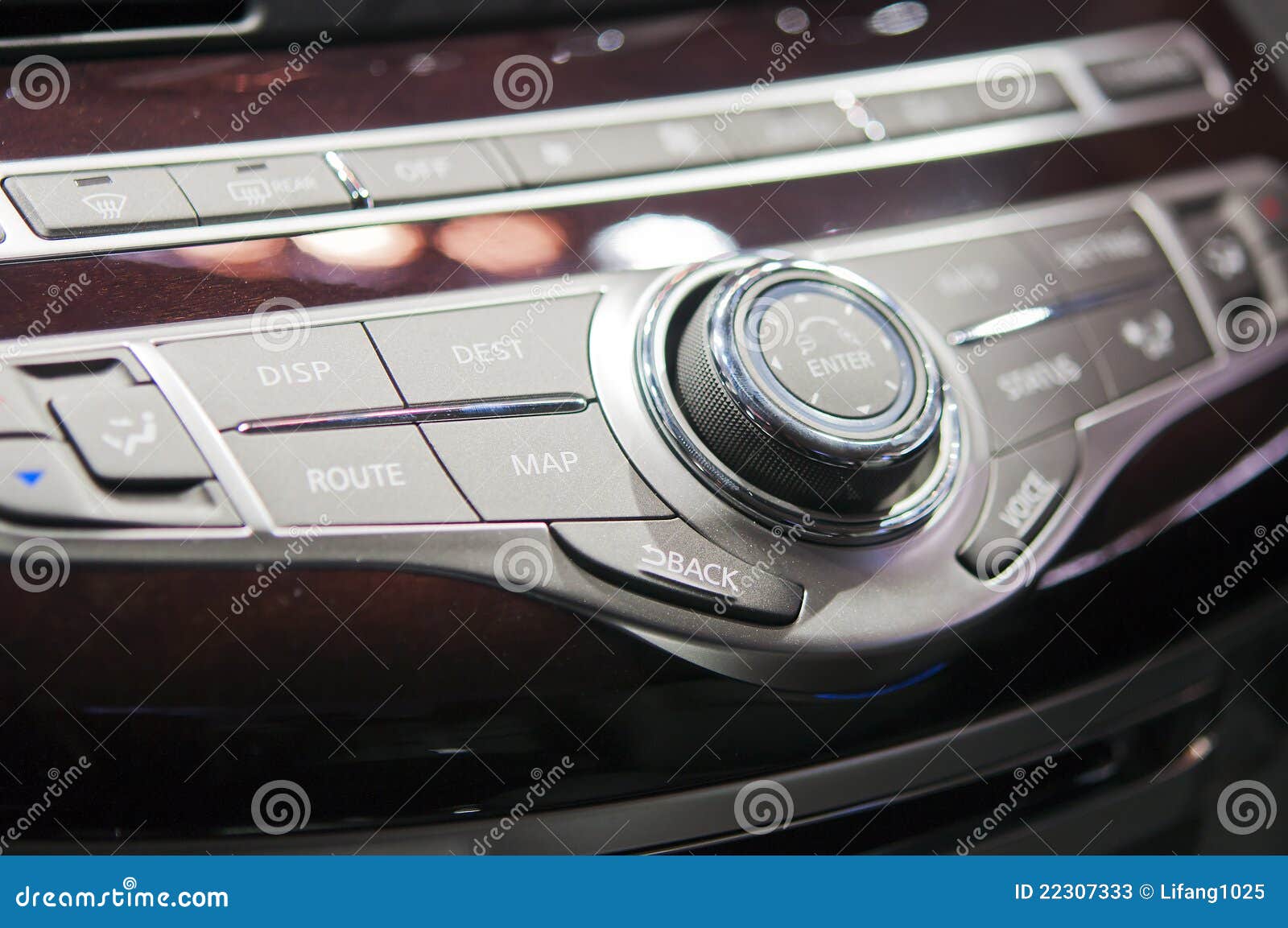 Car interiorbutton stock image. Image of automobile 22307333