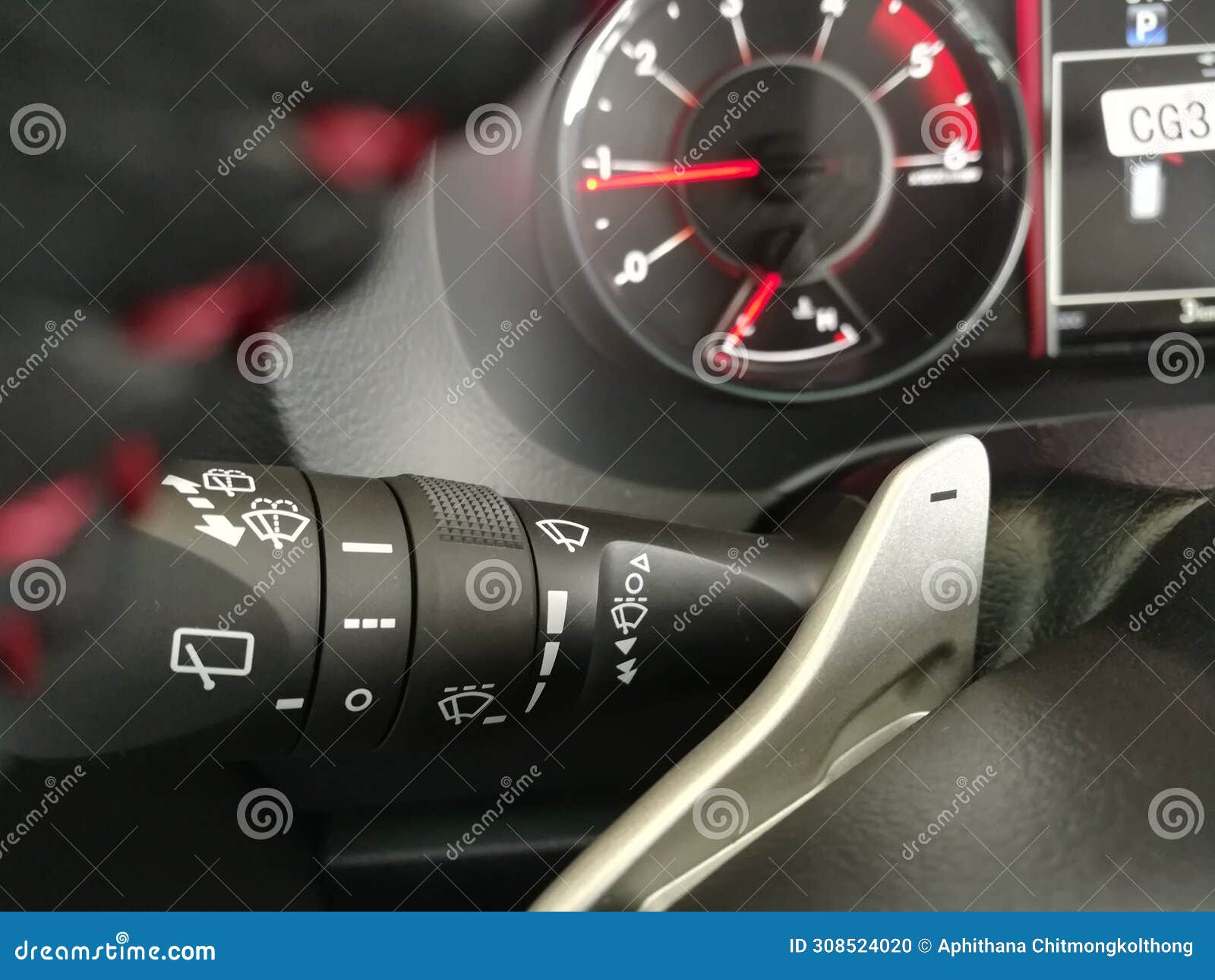 Car Interior Design Windshield Spray System and Wiper Blade Control