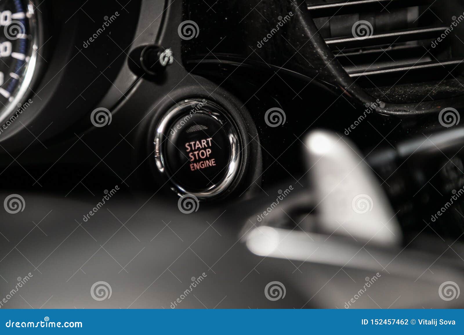 Car Interior And Detailing Stock Photo Image Of Power