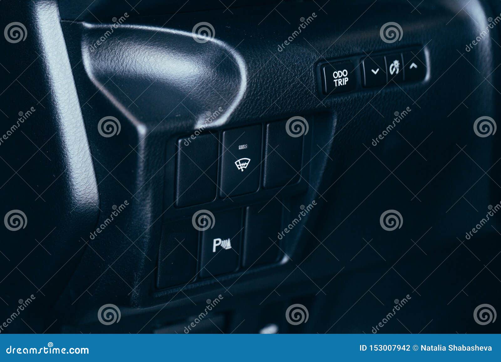 Car Interior Devices, the Concept of Driving Modern Car Interior Button Stock Photo Image of