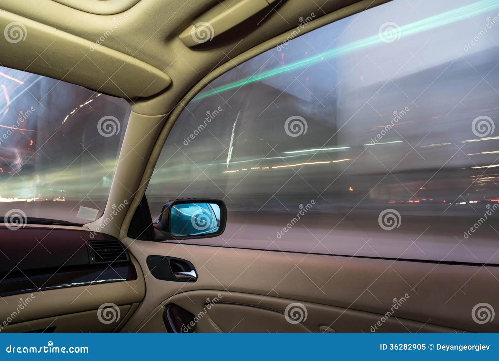 Car Interior On Driving. Royalty Free Stock Photo Image 36282905